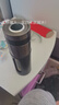 XKJ日本水杯雙層高硼硅玻璃杯泡茶杯茶水分離茶杯摔不爛的玻璃杯帶蓋 【禮盒款商務(wù)灰】防摔防燙 420ml 1只 一鍵開蓋+高硼硅玻璃杯+耐高溫防摔 曬單實(shí)拍圖