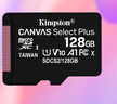 金士頓（Kingston）128GB TF（MicroSD） 存儲(chǔ)卡 U1 A1 V10 讀100MB/s 游戲機(jī) 監(jiān)控運(yùn)動(dòng)相機(jī) 行車記錄儀 無(wú)人機(jī)內(nèi)存卡 曬單實(shí)拍圖