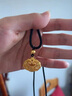 VARUS古法黃金長(cháng)命鎖包吊墜足金999福字平安鎖寶寶小金鎖兒童滿(mǎn)月送禮 【小版】古法鎖包 約1.2g 曬單實(shí)拍圖