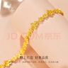 萃華金店足金999蝴蝶結(jié)黃金手鏈金珠女士首飾結(jié)婚三金送女友老婆生日禮物 蝴蝶花手鏈約7.3g 曬單實(shí)拍圖