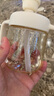 英氏（YEEHOO）兒童牛奶杯寶寶學(xué)飲杯帶刻度吸管水杯嬰幼兒專用喝水防摔杯子 曬單實(shí)拍圖
