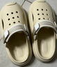 Kappa Kidskappa卡帕兒童涼鞋洞洞鞋夏季軟底防滑外穿拖鞋中大童涼拖沙灘鞋 米色 36 適合腳長內(nèi)長233mm 曬單實拍圖