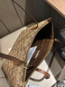 蔻馳（COACH）【官方授權(quán)店】奢侈品女包ZIP30系列托特包單肩手提包送女友禮物 4455IME74卡其棕色配色 曬單實(shí)拍圖
