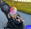 Milkbarn兒童無袖連體褲 1-6歲中小童純棉背帶褲寶寶春夏外出褲子 格紋LOGO 80 曬單實(shí)拍圖