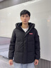 鴨鴨（YAYA）羽絨服女短款2025年冬季新款時(shí)尚簡(jiǎn)約面包服男情侶保暖外套HY 月光白色 L (175) 曬單實(shí)拍圖