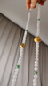 中國黃金（CHINA GOLD）足金六字真言轉運珠3D硬金福字手鏈男女DIY串珠金錢(qián)珠送生日禮物 14mm福字珠 約1.4g 曬單實(shí)拍圖
