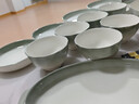 冪律釉下彩簡約風(fēng)碗盤餐具家用餐具整套碗盤碗碟碗筷套裝喬遷搬家禮物 【湯碗禮盒裝】6人食 26件套 曬單實拍圖