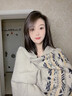 EORVEINT披肩女2025新款夏季防曬外搭民族風(fēng)斗篷空調(diào)房加厚披肩高級(jí)感毯子 空竹圖騰灰米 寬度：90cm長(zhǎng)度：180cm 曬單實(shí)拍圖