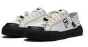 FILA FUSION斐樂潮牌女鞋一腳蹬半拖帆布鞋夏季板鞋穆勒鞋運(yùn)動(dòng)鞋 雪白/黑-SB 37.5 曬單實(shí)拍圖