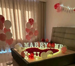 韓貓love氣球盒子透明字母生日派對表白求婚裝飾背景墻訂婚房場(chǎng)景布置 粉色LOVE驚喜盒子（不含氣球） 曬單實(shí)拍圖