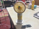 手持小風(fēng)扇桌面風(fēng)扇卡通迷你電風(fēng)扇usb充電式電動(dòng)便攜式隨身 USB白色風(fēng)扇【插電款】 曬單實(shí)拍圖