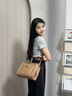 MARIE CLAIRE包包女包奢侈品牌2025新款枕頭包單肩包七夕情人節(jié)禮物送老婆 杏色【輕奢限定禮盒】送labubu掛飾 曬單實(shí)拍圖