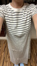熱風2025年春季新款女士針織連衣裙F19W25100 40黑白條紋 S 曬單實拍圖