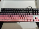 惠普（HP）GK200機(jī)械鍵盤(pán)有線(xiàn)辦公游戲鍵盤(pán) 20種背光燈效 87鍵電競(jìng)鍵盤(pán)鼠標(biāo)套裝電腦外設(shè)鍵鼠 側(cè)刻黑莓粉【青軸】白光 曬單實(shí)拍圖
