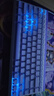 狼蛛（AULA）HERO 84HE磁軸鍵盤(pán)RT電競(jìng)游戲75配列客制化機(jī)械有線RGB霓虹燈箱五層填充網(wǎng)頁(yè)驅(qū)動(dòng)無(wú)畏契約8K回報(bào)率 白紫燈塔鍵帽【玉皇磁軸】-碳纖維定位板 曬單實(shí)拍圖