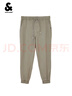 杰克·瓊斯（JACK&JONES）夏季衣服男裝潮流純色束腳長(zhǎng)褲商務(wù)通勤日常舒適百搭休閑褲子男 石灰色 XL （185) 曬單實(shí)拍圖