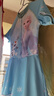 迪士尼（Disney）兒童泳衣女童長(zhǎng)袖防曬連體速干專業(yè)訓(xùn)練游泳裝 211366藍(lán)色 150cm  曬單實(shí)拍圖