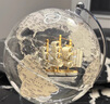 颯望德國地球儀擺件輕奢高檔客廳布置創(chuàng  )意透明3d立體懸浮發(fā)光燈小學(xué)初中生世界地圖模型擺件 輕奢圓形底座地球儀(銀色)+燈帶 曬單實(shí)拍圖