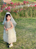 G.DUCKKIDS小黃鴨童裝女童連衣裙夏季2025新款兒童禮服女孩公主裙夏裝網(wǎng)紗裙 白色 90 尺碼1~2歲【80-90cm】cm 曬單實(shí)拍圖