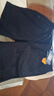 季言新款短褲薄款男士夏季速干微彈薄款戶(hù)外休閑五分褲潮牌修身中褲男 藍色 2XL 曬單實(shí)拍圖