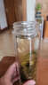 明霞玻璃杯雙層大容量水杯便攜車載男女商務(wù)茶水分離泡茶杯子450咖 曬單實(shí)拍圖