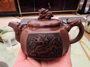 溪茗軒龍行天下宜興紫砂壺名家純全手工刻繪功夫茶具套裝單壺送長(cháng)輩禮物 龍行天下【單壺 禮盒裝】 300ml 曬單實(shí)拍圖