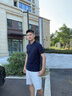 Ehangy國際奢侈品牌夏季輕奢短袖T恤男士高端POLO衫純棉翻領上衣 天藍色 XL 【建議120-140斤】 曬單實拍圖