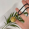 可穎八寶羅盤黃金吊墜女金包銀福字平安鎖項(xiàng)鏈送男女士情侶款鏈禮物 金1.5克-總重約15克-八吉祥吊墜 曬單實(shí)拍圖