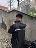 夢多福分體雨衣騎手專用全身防暴雨褲套裝男士外賣電動車摩托車騎行雨衣 雙層壓膠防暴雨套裝-XL 均碼 雙帽檐/雙門襟/反光條 1件 曬單實拍圖