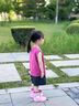 齊齊熊（ciciibear）[7A抗菌涼感]齊齊熊寶寶背心套裝夏裝男童2025新款兒童戶(hù)外兩件套 樹(shù)莓色 100 曬單實(shí)拍圖