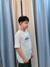 貴人鳥(niǎo)童裝女童夏裝套裝2025夏季男童速干短褲透氣短袖兒童時(shí)尚扎染t恤 藍綠/G藍鳥(niǎo)硅膠K 110 曬單實(shí)拍圖