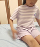 俞兆林女童睡衣夏季純棉薄款兒童短袖短褲空調(diào)服全棉女孩寶寶家居服套裝 曬單實(shí)拍圖