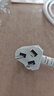 英特曼（Etman）3米插頭帶線三芯電線帶插頭10a三孔三相三項電線插頭帶線家用插板插排線自接線電源延長線電源線 曬單實拍圖
