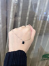 法蔻超好質(zhì)感超火法式孔雀石小方塊歐美項(xiàng)鏈女生日禮物送女友老婆 銀色鏈子+黑色吊墜 曬單實(shí)拍圖