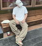 TOMMY JEANS【潮流鑲邊】25夏季男裝純棉珠地網(wǎng)眼商務(wù)翻領(lǐng)短袖T恤POLO20745 白色YBL XL 曬單實(shí)拍圖