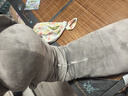 槿木花開(kāi)貓咪玩偶抱枕睡覺(jué)毛絨玩具公仔抱睡長(zhǎng)條枕夾腿大娃娃女生可拆洗 灰色貓 120厘米（獨(dú)立內(nèi)膽可拆洗） 曬單實(shí)拍圖