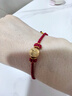 六福珠寶七夕情人節(jié)禮物 足金滿天星黃金轉(zhuǎn)運(yùn)珠路路通串珠 計(jì)價(jià) 約1.10克 曬單實(shí)拍圖