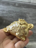 唐岳珍純銅家居招財小擺件三足金蟾手把件創(chuàng  )意小禮品裝飾銅蟾蜍茶寵 6公分 曬單實(shí)拍圖