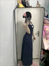允橘吊帶連衣裙裙子女夏季2025新款長(zhǎng)裙法式碎花度假海邊沙灘裙純欲 藍(lán)色扭結(jié)碎花掛脖連衣裙 L 建議105-115斤 曬單實(shí)拍圖