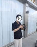貓人短袖襯衫男士夏季潮流冰絲薄款寬松百搭休閑垂感五分袖襯衣服男裝 曬單實(shí)拍圖