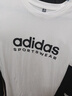 adidas情侶款休閑簡(jiǎn)約上衣圓領(lǐng)短袖T恤男女夏季阿迪達斯輕運動(dòng)   白色   M 曬單實(shí)拍圖