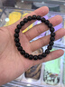 觀玉 印尼椰蒂單圈手串佛珠手串鏈黑金原色椰蒂老型桶珠蘋果圓手串 印尼老料椰蒂手串9*8mm【禮盒款 曬單實拍圖