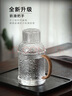 高茗（gaoming）復(fù)古玻璃冷水壺耐高溫家用涼水壺杯子套裝高顏值家用水壺扎壺 古稀涼水壺 2000ml 曬單實(shí)拍圖