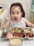 瓷語本色（CYCIYUBENSE）食品級316不銹鋼飯盒成人上班族食堂打飯快餐盒五格分格餐盤大人 特大六格+304蓋+304碗+304筷勺 無規(guī)格 曬單實拍圖