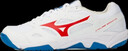 美津濃（MIZUNO）CYCLONE SPEED CN排球鞋綜合室內(nèi)外訓(xùn)練鞋男女款羽毛球鞋乒乓球鞋 白紅藍(lán) V1GA218125 37 =235mm 曬單實(shí)拍圖