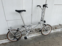 CRANSTONCRANSTON  R9 16寸9速三折疊成人超輕便攜城市復(fù)古小布折疊自行車 R9 銀翼/M把 16英寸 曬單實(shí)拍圖