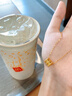 六桂福珠寶 LIU GUI FU JEWELRY足金999小蠻腰吊墜女黃金轉(zhuǎn)運(yùn)珠鎖骨項(xiàng)鏈520送女友老婆禮物實(shí)用 金重0.3g （送s925銀鏈） 曬單實(shí)拍圖
