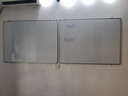 得力白板寫字板 黑板家用90*120cm 實心纖維板芯 磁性辦公教學白板懸掛白板 寫字板黑板白板33468 曬單實拍圖