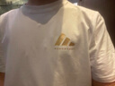 阿迪達斯短袖男2025休閑運動(dòng)健身戶(hù)外透氣輕薄圓領(lǐng)t恤 白/金（速干） XL 曬單實(shí)拍圖