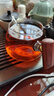 京東京造 公道杯 紅檀木把手玻璃泡茶杯帶茶漏功夫茶具370ml 曬單實(shí)拍圖